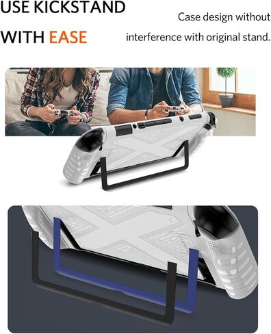 حافظة NINKI Grip لجهاز Nintendo Switch 2 Case Stand 2025، حافظة رفيعة للغاية غير قابلة للانزلاق من البولي كربونات + غطاء حماية من السيليكون TPU لجهاز Nintendo Switch 2025 حافظة حماية لغطاء وحدة التحكم Switch 2، أسود in Kuwait
