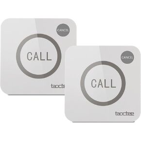Panic Button Alarm for House Wireless Remote Control Strobe Siren Alarm System Emergency Panic Button for Security,Elderly,Office,Home (Only 2xbutton)