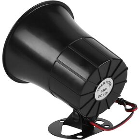 110 Volt Alarm Horn Siren 11×11×11 115Db Dc 12V Wire Horn Alarm Siren Speaker Burglar Alarm System for Outdoor Security