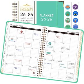 2025 Planner ، Hardcover Weekly Planner مع علامات تبويب شهرية ، يناير 2025 - ديسمبر 2025 ، الجيب الداخلي ، 6.2 "× 8.5" حجم A5 ، مثالي لمستلزمات المدرسة المنزلية ، ملزمة حلزونية ، أرجواني in Saudi Arabia