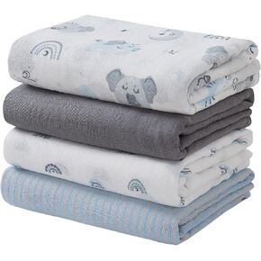 Viviland Muslin Swaddle Blankets, Baby Swaddle Wrap for Baby Boys and Girls, Breathable and Skin-Friendly Baby Receiving Blankets, Baby Essentials, Registry & Gift, 2-Pack Sun, 47 x 47 inches in Saudi Arabia