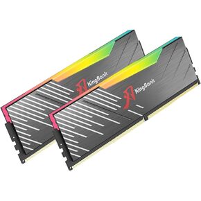 RGB Computer Desktop Memory Ram Hynix M-die DDR5 32GB(2x16GB) 6400MT/s CL32 1.4V with Heatsink for PC Gaming/Office/PS,White