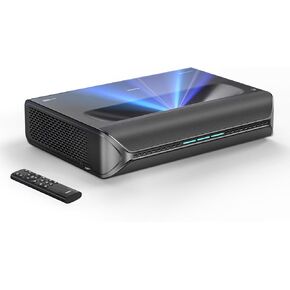 NexiGo Aurora Lite, 4K UHD Ultra Short Throw Tri-Color Laser Projector, 1900 Lumens, Dynamic Laser Dimming, Dolby Vision & Atmos, HDR10+, 3D, 150" UST TV (Holiday Special Edition) with 60W Speakers