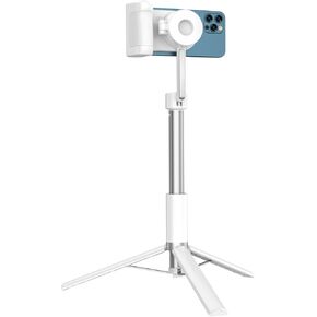 KrafteGeek MagStand Kit - Magnetic Phone Tripod with Light, Camera Grip with Wireless Charging