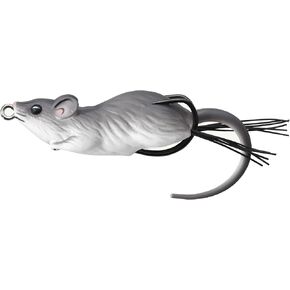 Live Target Fishing Tackle Lures Float Mouse Grey-White, 3-1/2-Inch, 1-Ounce