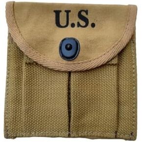 U.S WWII M1 Carbine Buttstock Ammo Ammunition Cartridge Magazine Pouch WW2