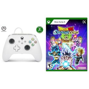 PowerA Dragon Ball: Sparking! ZERO Control Alámbrico para Xbox Series X|S y Xbox One - Blanco - Licencia oficial de Xbox - Standard Edition