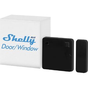 Shelly Blu Door/Window Black | Bluetooth Operated Sensor | Home Automation | iOS Android App | Alexa & Google Home Compatibility | Lux and Tilt Angle Measurement | Set Custom Activation Scenes