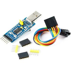 FT232RL USB to UART Serial Port Module FT232 USB to TTL Serial Adapter Communication Module Board USB Type A Compatible with Mac OS, Linux, Android, Wince, Windows 7/8/8.1/10/11