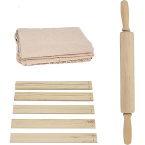 مجموعة أدوات الفخار LXMXGK 12 PCS ، لوحة متقلبة محمولة للفخار مع مقبض مدمج ، أدوات طين بوليمر النحت الخشبية ، 10 أجهزة كمبيوتر 5.
