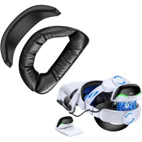 Comfort Battery Head Strap for Quest 2/Quest 3/Quest 3S, Bundle with Upgraded Accessories for MQ4000 Battery Head Strap