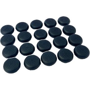 20 Pcs Controller Thumbstick Caps Replacement Silicone Touch Controller Rocker Cover for Meta Quest 3/2/1 (Black)