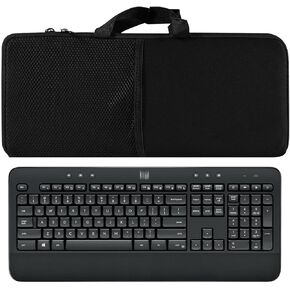 Portable Shockproof Waterproof Keyboard and Mouse Sleeve Protective Case for Logitech MK540/MK545 Advanced Wireless Keyboard & Mouse Combo; Black