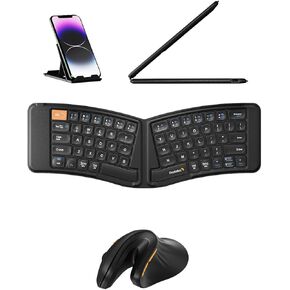 Ergonomic Foldable Keyboard and Ergonomic Vertical Mouse