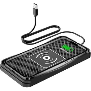 Wireless Charger Car, 20W Max Fast Wireless Car Charger Pad, Qi-Certified Phone Charging Compatible with iPhone 16/15/14/13/12/11, Samsung S24-S9, and Android Phones