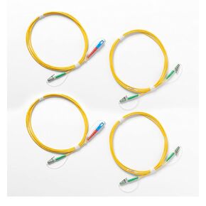 Single-Mode Test Reference Cord kit (2 m) for Testing 9 µm LC/APC terminated fibers (2 SC/Metal LCAPC, 2 Metal LCAPC/Metal LCAPC)