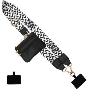 Long Keeper Phone Strap Crossbody with Zipper Wallet Adjustable Cellphone Lanyards Phone Neck Lanyard Replacement Purse Strap