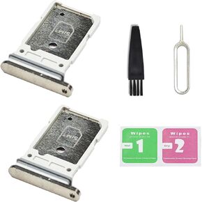 2 PCS for Galaxy S25 Ultra Dual SIM Card Tray Replacement, Dual SIM Card Slot Holder Compatible with Galaxy S25 Ultra Dual-Sim Version