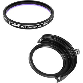 SVBONY SV226 Holder for Filter Drawer, Magnetic Filter Holder for SV226 Telescope Filter Drawer Bundle with SV240 Telescope Filter, 2'' Multi-Narrowband Nebula Filter, for Deep Sky Astrophotography