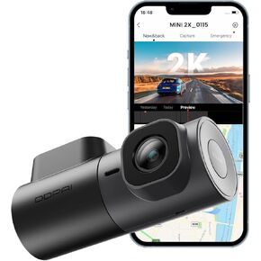 DDPAI 2K Dash Cam,QHD 1440P Car Dash cam Front,Dash Camera for Cars,5G WiFi,AI-ISP Night Vision,360°Rotatable,Smart APP, ADAS,WDR, AOV 20 Day Parking Monitoring, Support 256GB TF Cards, MINI2X