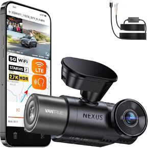 【Bundle: Vantrue N2X Dual Dash Cam + Vantrue Hardwire Kit】 2.7K Dash Cam Front and Inside, 5G WiFi Dual Dash Camera for Car with HDR IR Night Vision, STARVIS 2, GPS, 24/7 Buffered Parking Mode