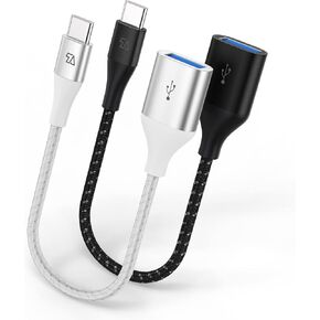 Bundle 2 Items, USB C to USB Adapter 3.1, USB C OTG Adapter, 10Gbps USB Type C to USB Adapter, USB-C to USB-A Female OTG Cables Compatible for New MacBook Pro, iPad Air 2020, Galaxy S20 ect