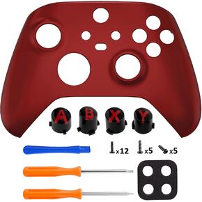 eXtremeRate Scarlet Red Shell for Xbox Series X|S+Custom ABXY Replacement Buttons for Xbox Series X/S Controller