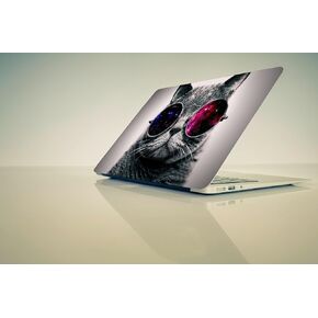 Cat wear Glass, Fits Most Laptop Skin Sticker Decal,13.3" 14" 15" 15.4" 15.6 inch Laptop Universal Vinyl Sticker Cover,Dustproof Waterproof Reusable (Skin 14_5)