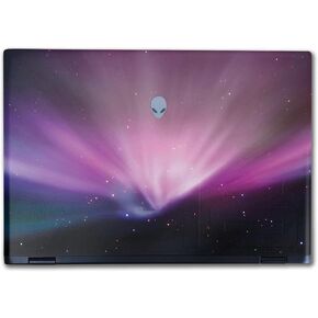 Laptop Skin Compatible with Alienware M16 R2 (2024) - Spaced Out - Premium 3M Vinyl Protective Wrap Decal Cover - Easy to Apply | Crafted in The USA by MightySkins