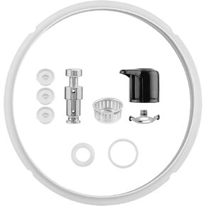 Replacement Parts Set for Instant Pot Duo 5-Qt,6-Qt, 8.66 & 9.45 Inch Inner & Outer Diameter Silicone Sealing Ring Float Valve Gasket for Pressure Cooker Accessories Kitchen Essentials