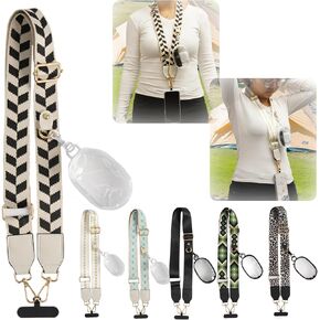 Clip n Go Go Phone Strap مع محفظة ، عبر الهاتف Crossbody ، حبل الهاتف القابل للتعديل ، متاح لجميع الهواتف المحمولة