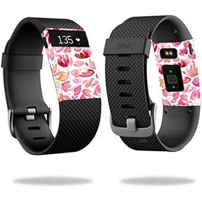 MightySkins Skin Compatible with Fitbit Charge HR Cover Skins Sticker Watch Pink Petals