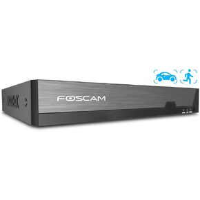 FOSCAM 8CH PoE Network Video Recorder for Home Security Camera System with AI Human/Vehicle Detection,Remote Access 24/7 Recording, Support 3K 5M Camera, No Hard Disk Drive