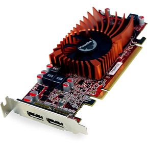 VisionTek Radeon 7750 2GB GDDR5 SFF Graphics Card, 4k 2 DisplayPort 1.2, PCIe, 7.1 Surround Sound, Included Full-Height Bracket (900942)
