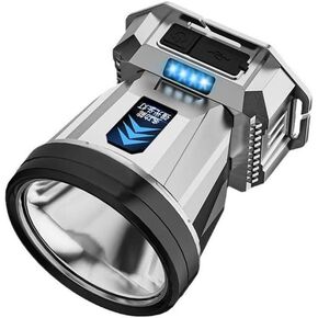 Headlamp High Power Super Bright Headlight LED Rechargeable Motion Sensor Hunting head lamp Flashlight Spotlight Waterproof Light for Outdoor Fishing Camping Hiking (XAT998), Black
