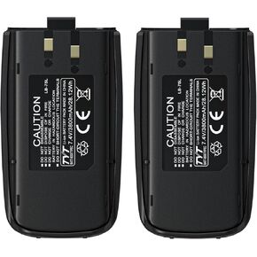 2packs Tyt UV-8000D ثنائية الاتجاه بطارية Li-ion Battery Type-C 7.2V 3800MAH ENLARGE BUTTION