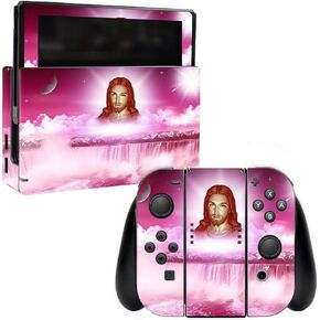 MightySkins Skin Compatible with Nintendo Switch - Jesus | Protective, Durable, and Unique Vinyl Decal wrap Cover | Easy to Apply, Remove, and Change Styles | Made in The USA