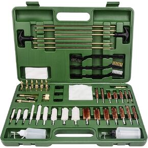FIREGEAR Gun Cleaning Kit Universal Supplies for Hunting Handgun Shot Gun Cleaning Kit for All Guns with Case