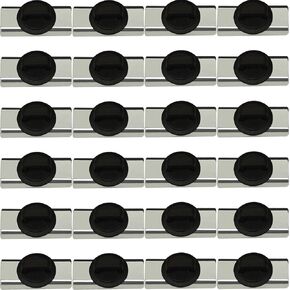 Magnet Zip Tie Mount Magnetic Zip Ties Mount Holder Strong 1-Second Magnetic Snap Installation Heavy-Duty Waterproof Cable Tie Mounts for Car Boat Workshop Industrial Organizing (24 Piece)