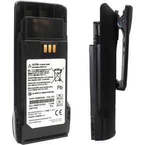 (2 Pack) 7.4v PMNN4598 PMNN4598A Battery PMNN4600 PMNN4600A Compatible for Motorola Battery PMNN4598A Motorola R2 Series Radio Battery Replacement and Belt Clip