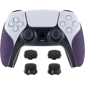 Controller Grips + Thumbs Pro Armor Thumbstick Extender for ps5 Controller - Purple & Black