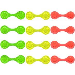 MiOYOOW 12PCS Magnetic Reflector Clips, Lightweight Backpack Reflector Tags Waterproof Night Safety Warning for Clothes Backpack Bag Hat