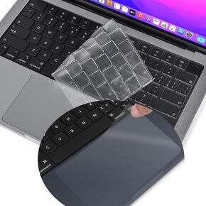 Ultra Thin TPU Keyboard Cover & Trackpad Protector Cover for 2024 2023 MacBook Air 15.3" M2 M3 Chip A2941 A3114
