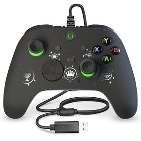 PC Controller Compatible with Above Windows 10, Wired Game Controller for PC and Steam Platform, Controller PC with 3.5mm Audio Jack, Programming Keys, Turbo
