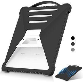 for Starlink Mini Protective Case, Liquid Silicone Cover for Starlink Mini Satellite Dish Antenna Full Protector Sleeve Shell Accessories, Portable Shock Resistant, Lightning-Proof (Grey)