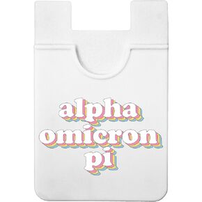 متجر نادي نسائي Alpha Omicron Pi Koala Pouch - حامل بطاقة التصميم الرجعية للهاتف - محفظة الهاتف على الهاتف - محفظة فائقة الخفيفة والخفيفة الوزن - تحمل البطاقات والنقد