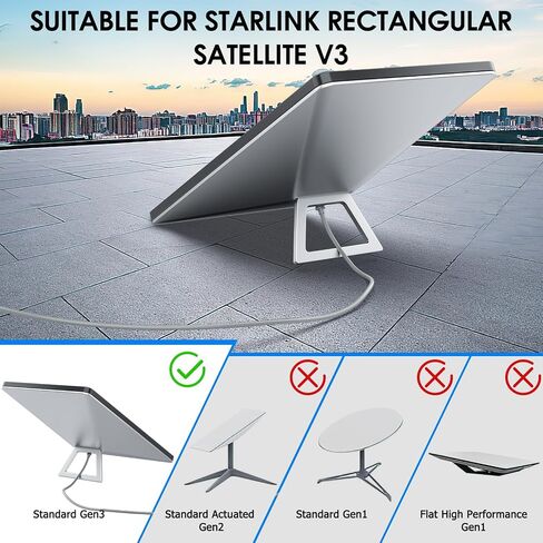 AOPOCKAN TECH Starlink Gen 3 Cable 150 ft, Starlink Standard Generation 3, Starlink Satellite V3 Waterproof Replacement Extension Cable in Saudi Arabia