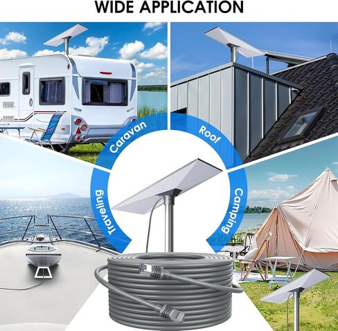 AOPOCKAN TECH Starlink Gen 3 Cable 150 ft, Starlink Standard Generation 3, Starlink Satellite V3 Waterproof Replacement Extension Cable in Saudi Arabia