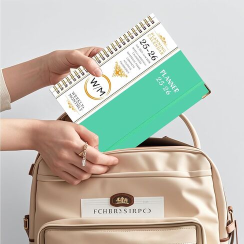 2025 Planner, Hardcover Weekly and Monthly Planner with Monthly Tabs, January 2025 - December 2025, Inner Pocket, 6.2" x 8.5" A5 Size, Perfect for Office Home School Supplies, Spiral Bound, Purple in Saudi Arabia