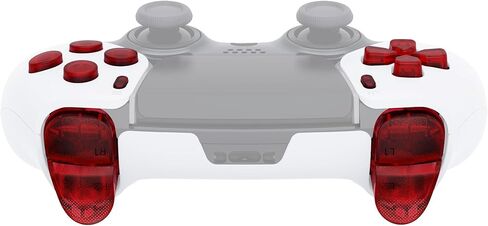 eXtremeRate Replacement Full Set Buttons Compatible with ps5 Edge Controller, Clear Lime Green D-pad Share Options Home Face Buttons R1 L1 R2 L2 Triggers Compatible with ps5 Edge Controller in Kuwait